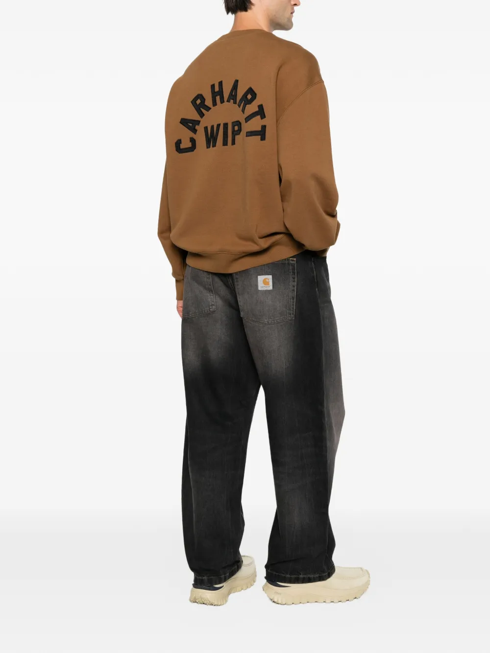 Carhartt WIP Sweater met geborduurd logo Bruin