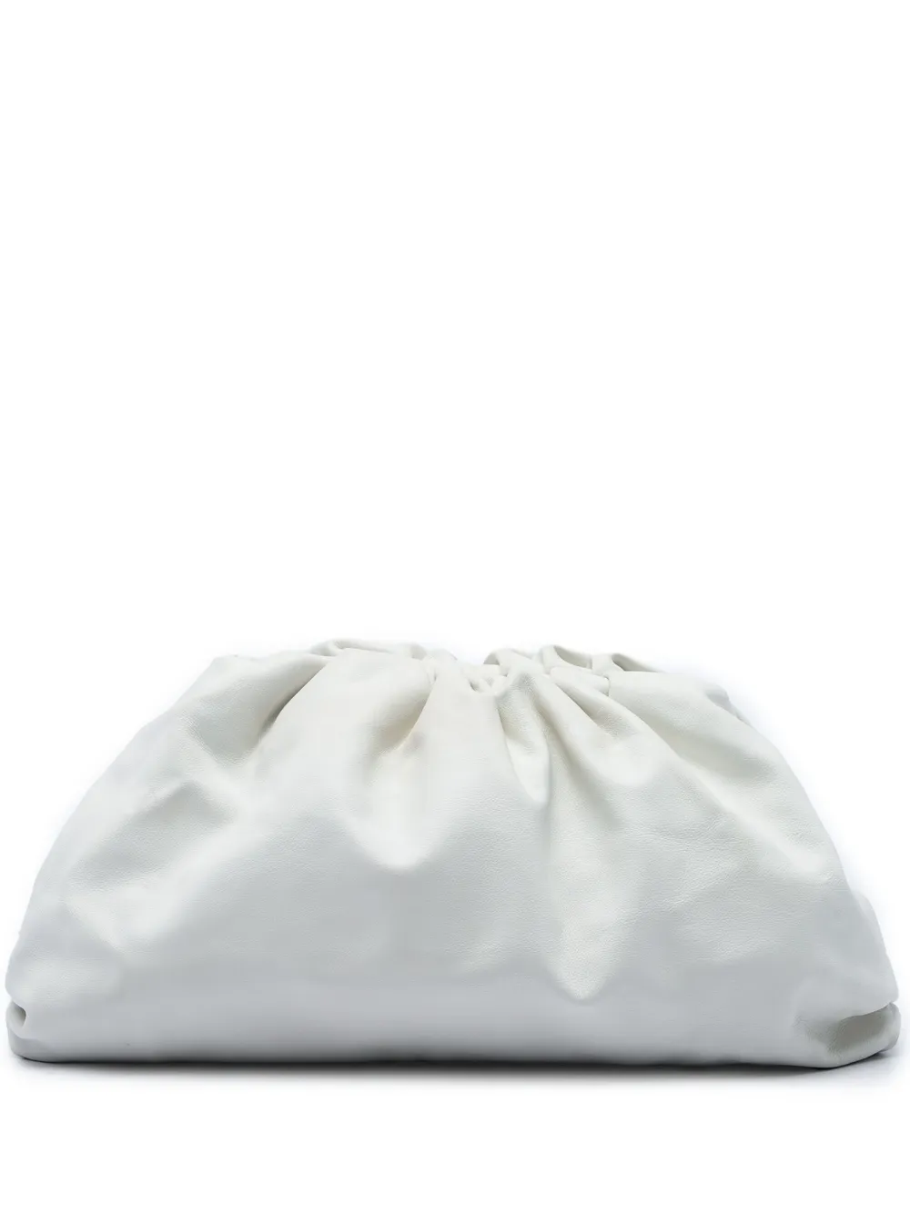 Bottega Veneta Pre-Owned Clutch The Pouch in pelle di agnello 2012-2026 - Bianco