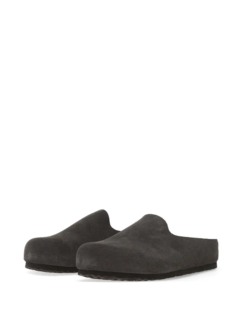 Birkenstock Amsterdam Wrapped suede slip-on mules Grijs