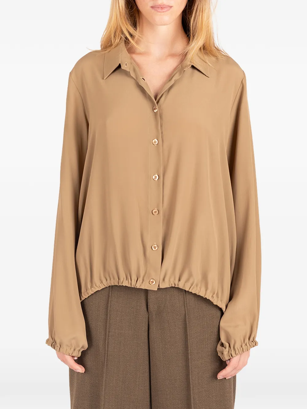 Société Anonyme Le Panier elasticated-hem shirt