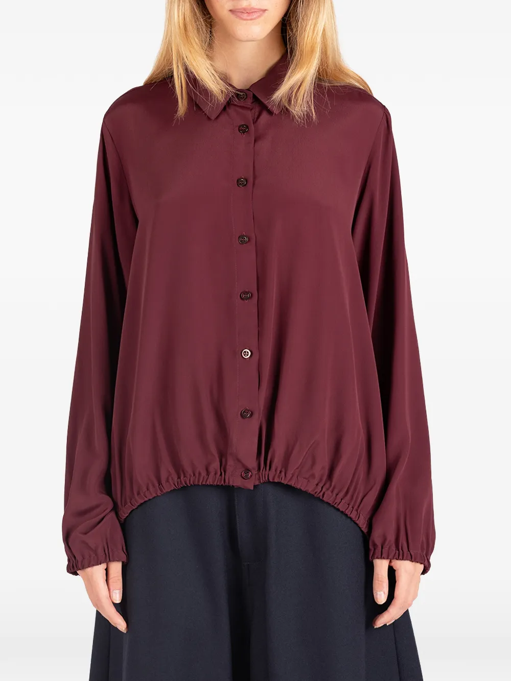 Société Anonyme Le Panier elasticated-hem long-sleeve shirt