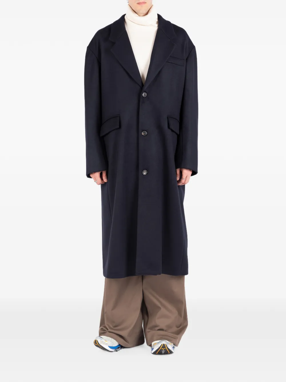 Société Anonyme Jas met enkele rij knopen Blauw