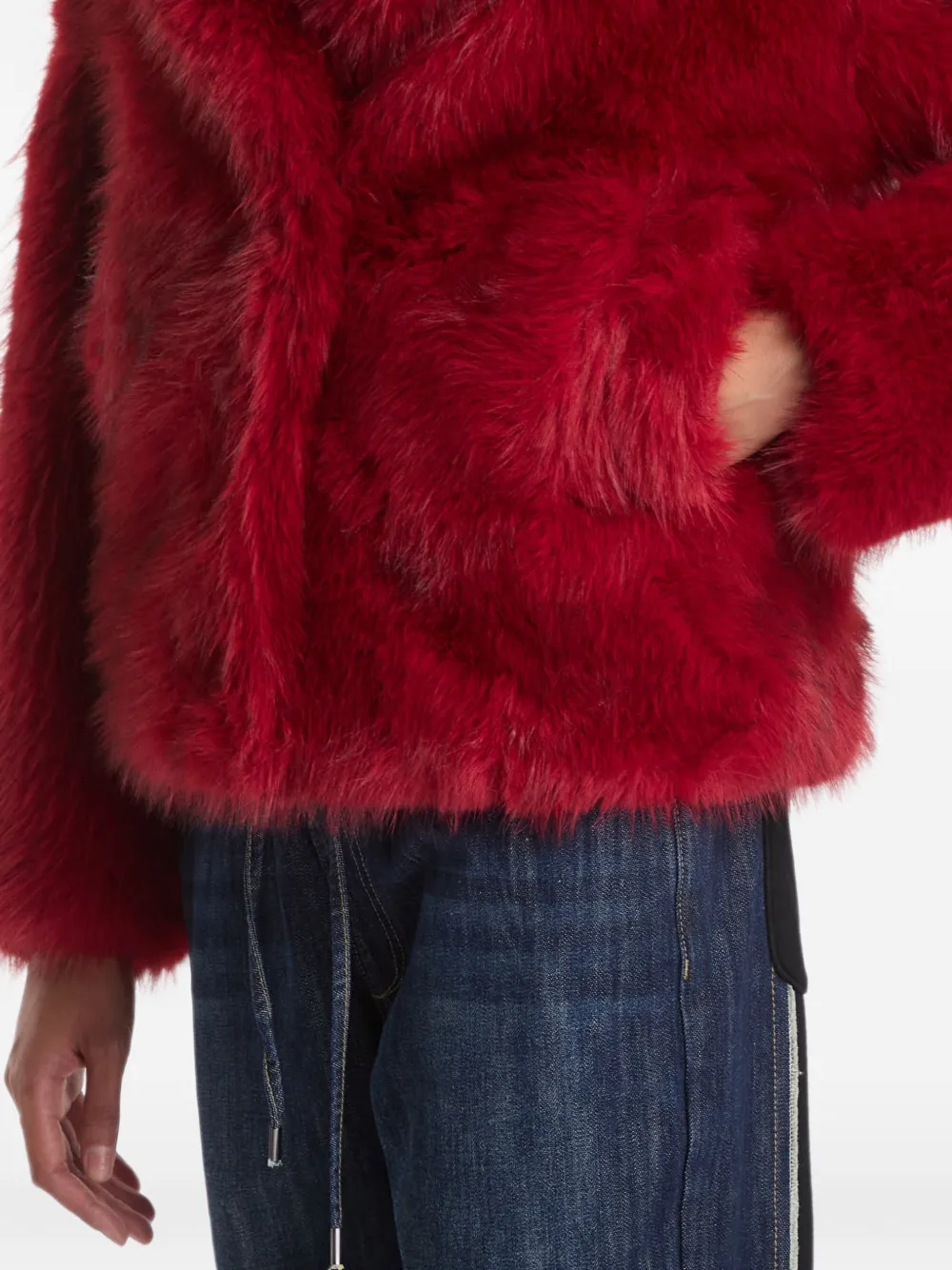 Desigual Jack van imitatiebont Rood