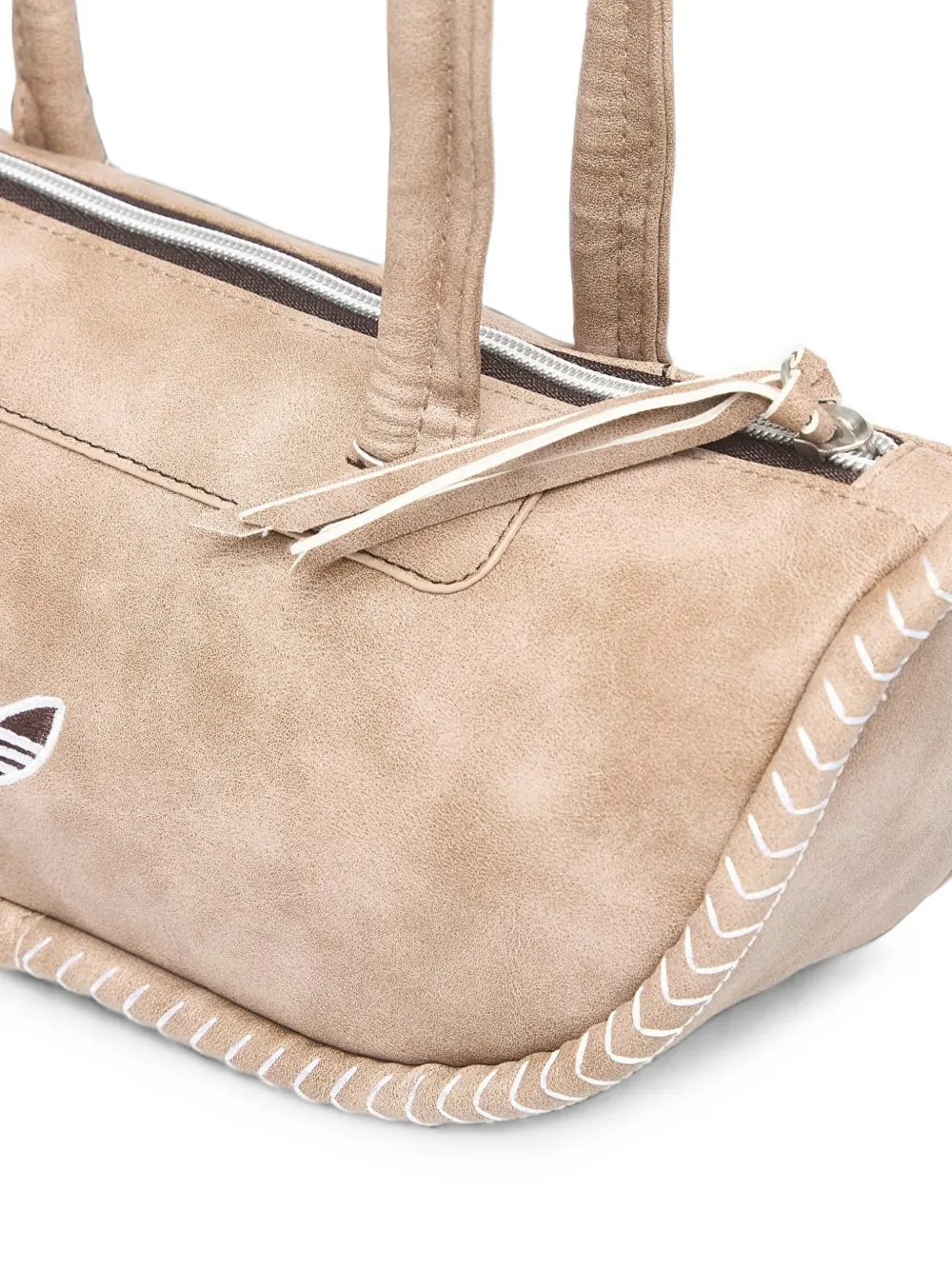 adidas Extended Bowling Trefoil-logo tote bag Beige
