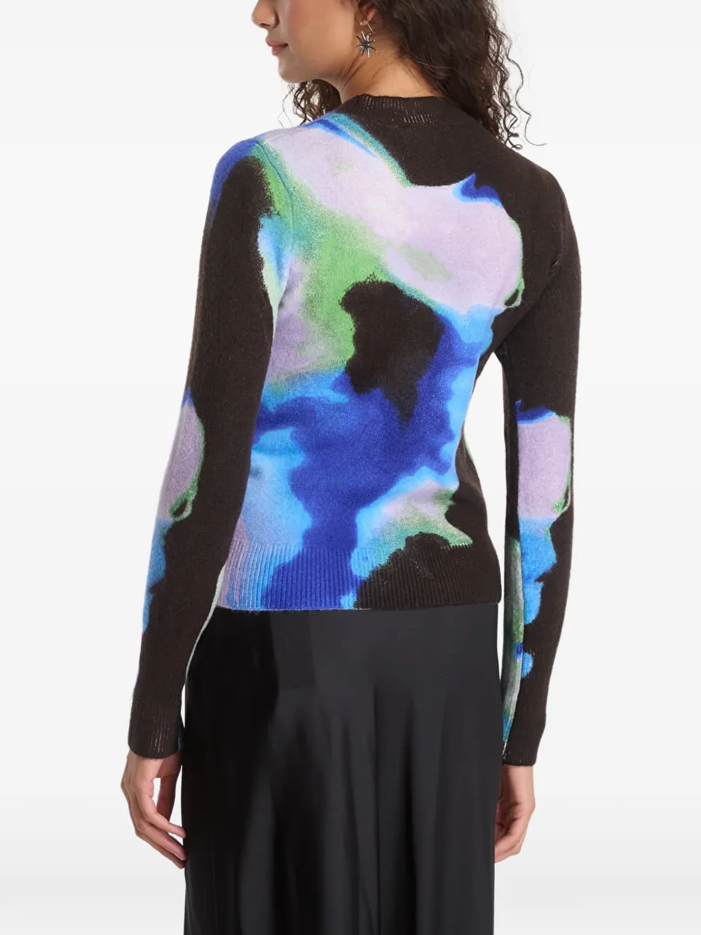 Desigual Sweater met abstracte print Blauw