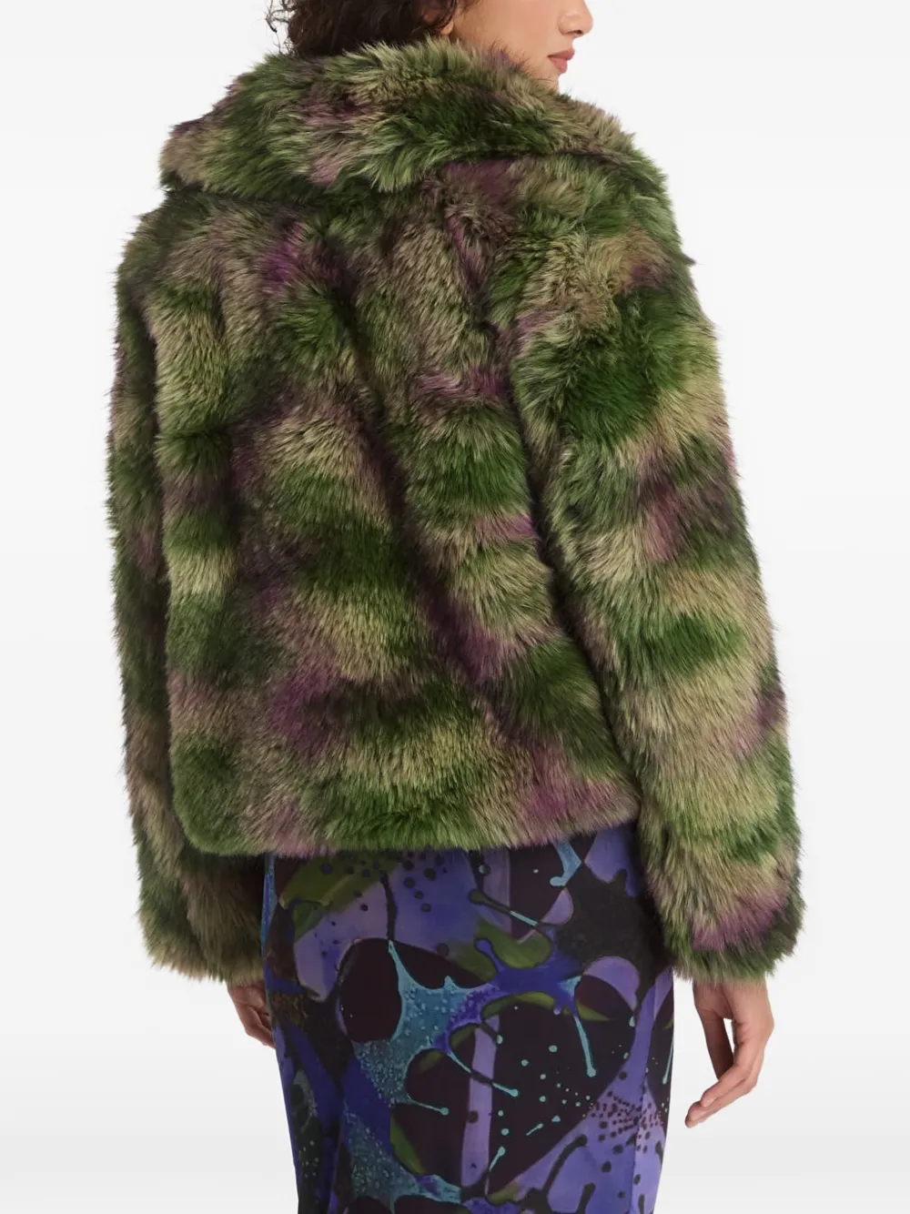 Desigual Jas van imitatiebont Groen