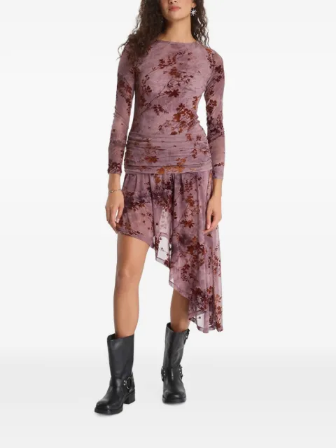 Desigual floral-print asymmetric dress