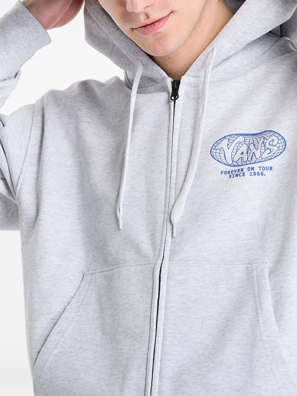 Vans World Tour zip-up hoodie Grijs