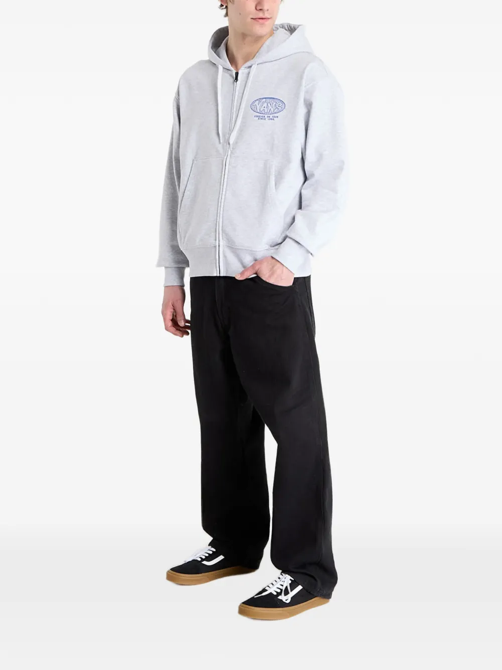 Vans World Tour zip-up hoodie Grijs