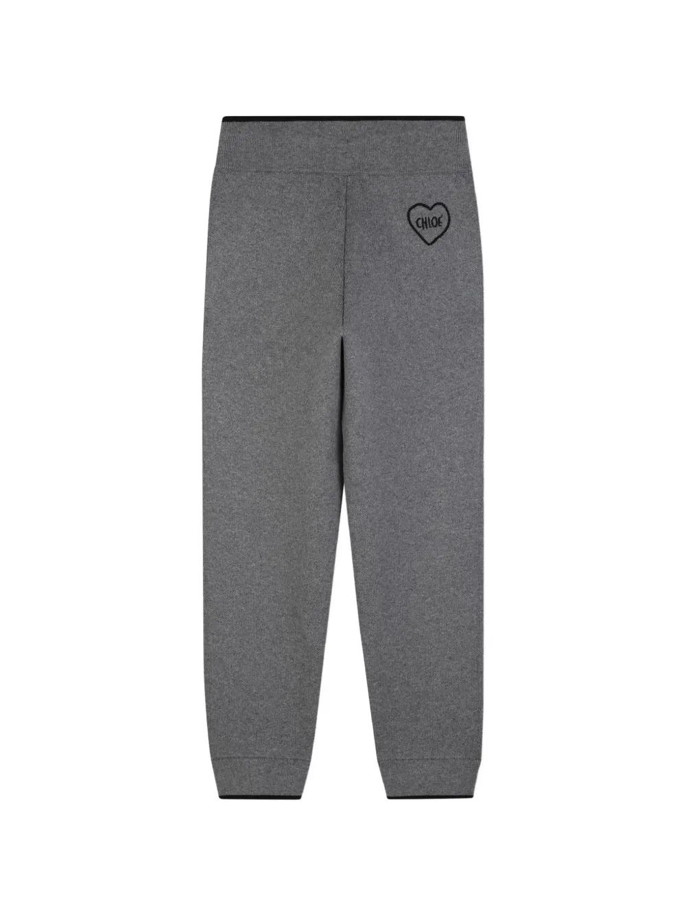 Chloé Kids Trainingsbroek met geborduurd hart en trekkoord Grijs