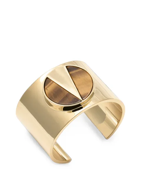 Eddie Borgo brazalete Tiger Eye Round Medallion