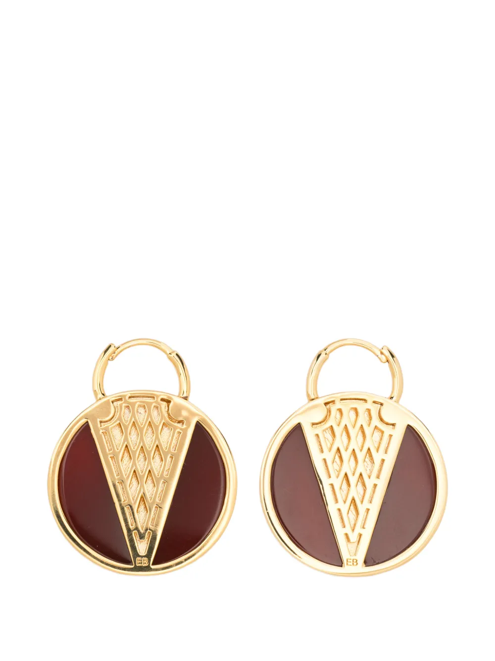 Eddie Borgo carnelian earrings - Gold