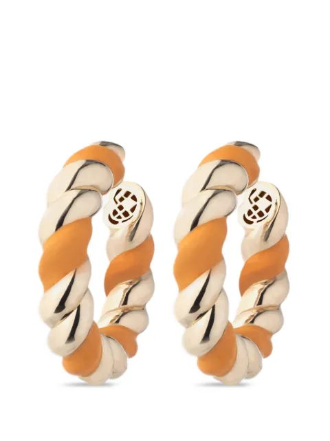 Eddie Borgo Torsade hoop earrings
