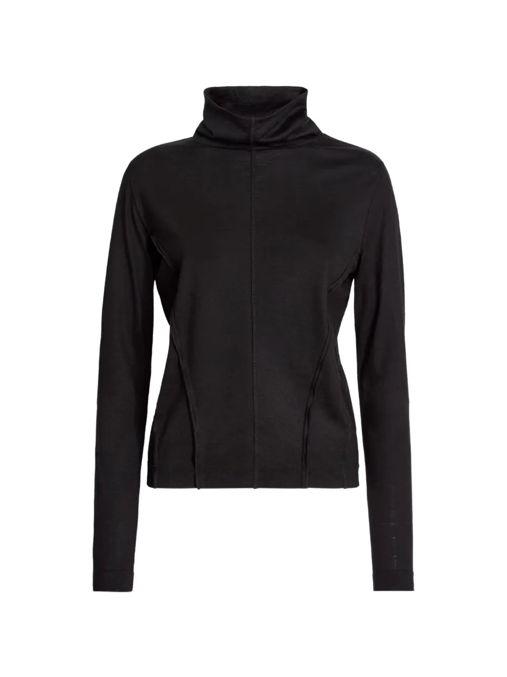 High Deflect exposed-seam long-sleeved turtleneck T-shirt