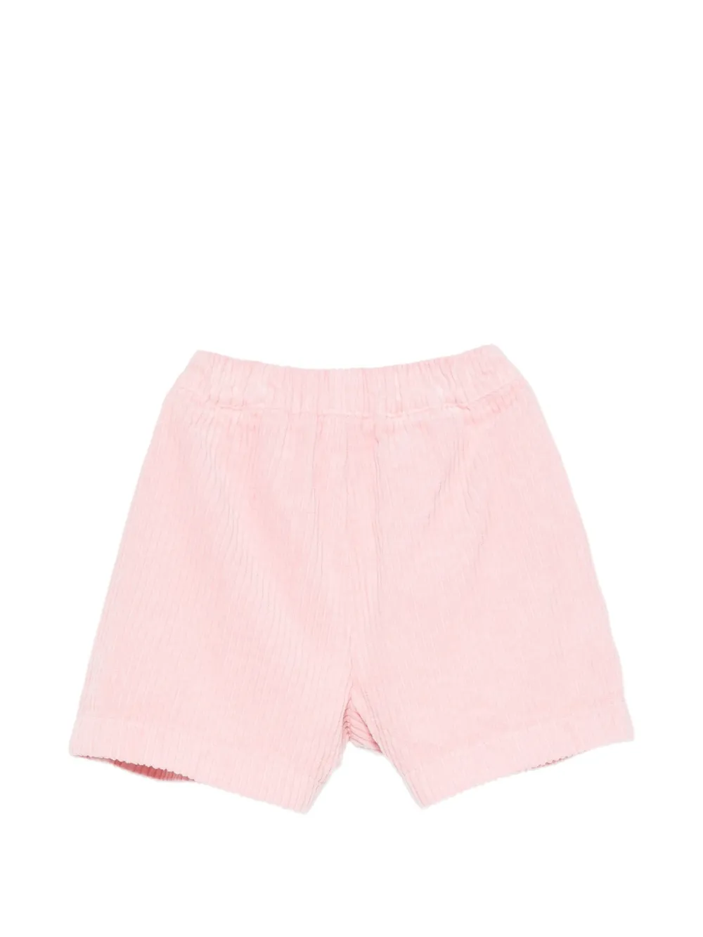 Il Gufo Ribfluwelen shorts met plooien Roze
