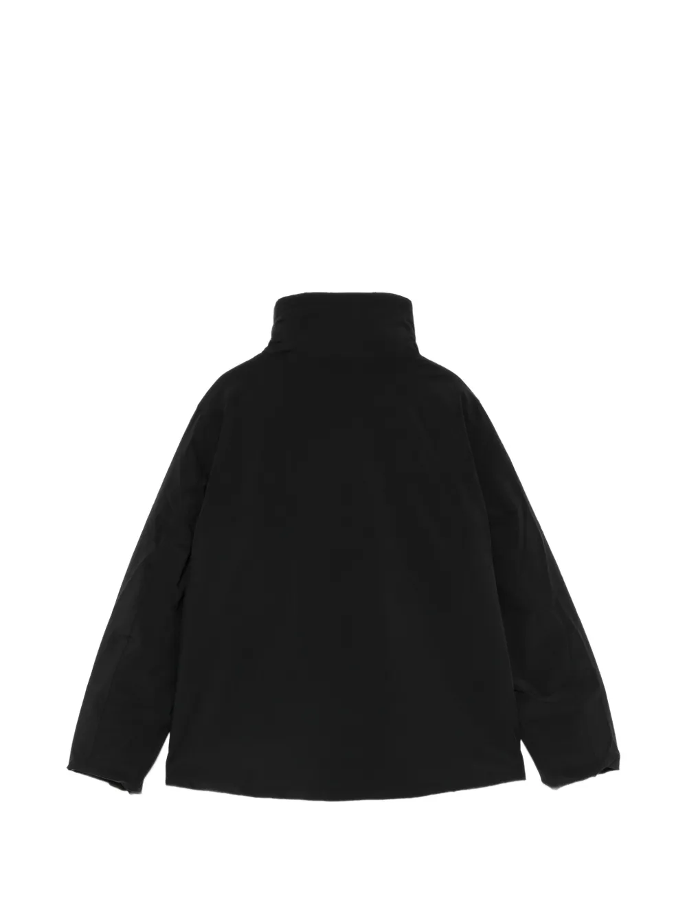 K Way Kids logo-patch funnel-neck jacket Zwart