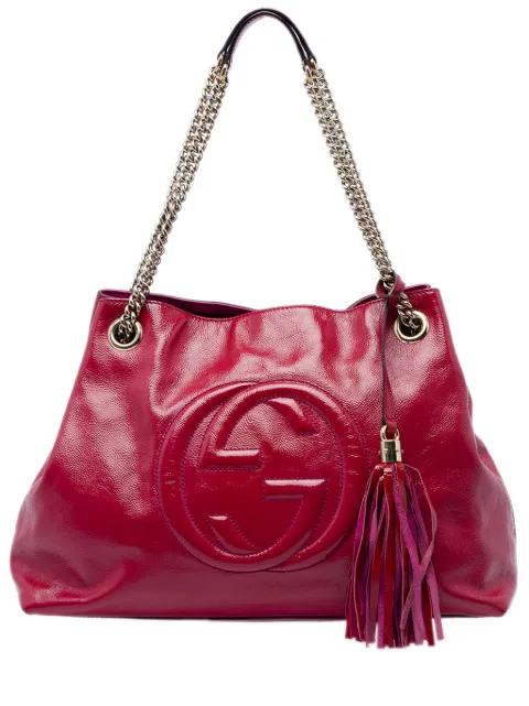 Gucci Pre-Owned 2016-2026 Medium Patent Soho Chain tote bag
