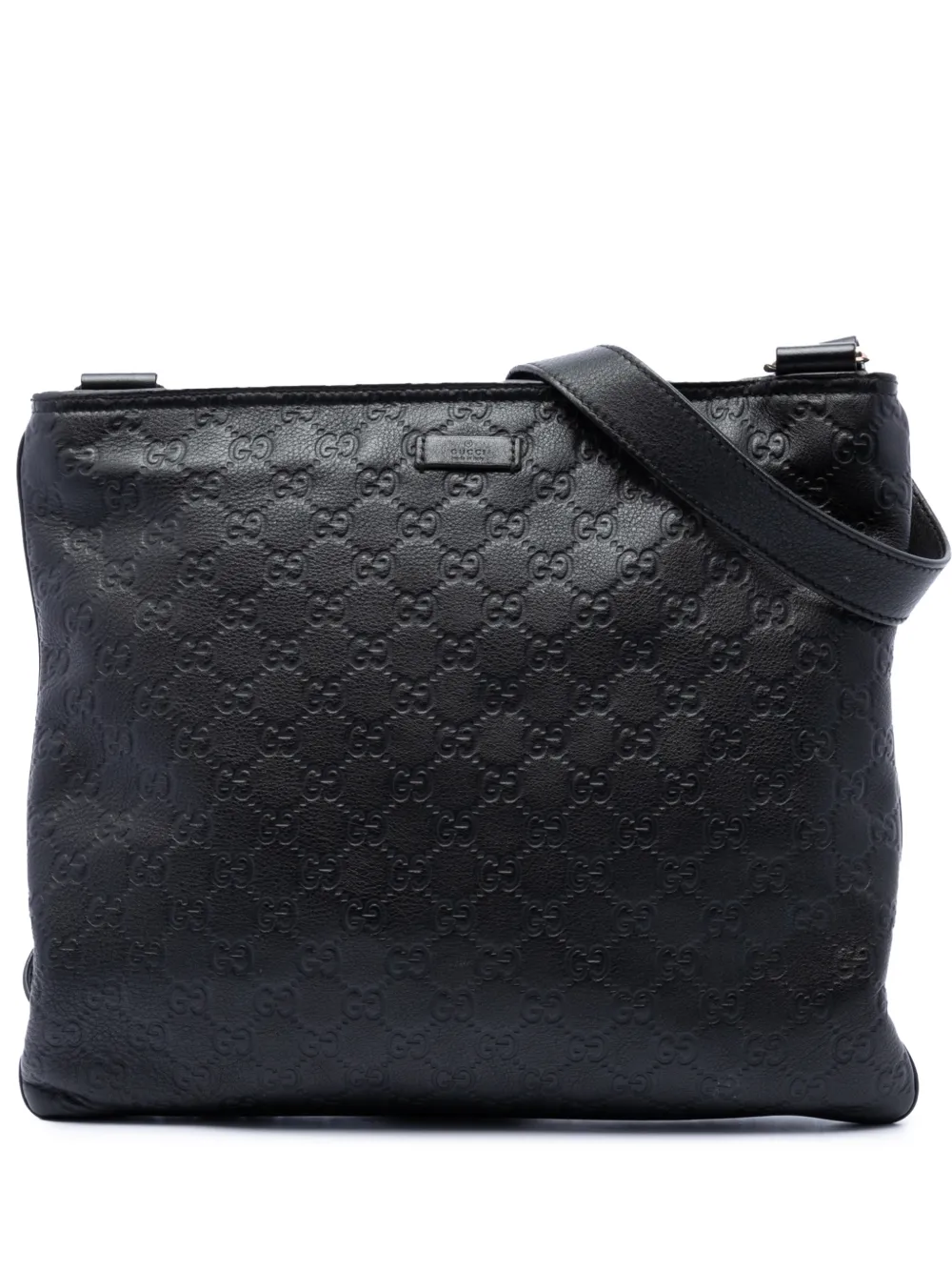 Gucci Pre-Owned 2016-2026 Guccissima crossbody bag - Nero