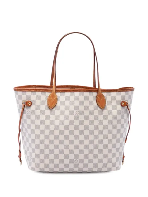 Louis Vuitton Pre-Owned сумка-тоут Damier Azur Neverfull MM (2019 год)