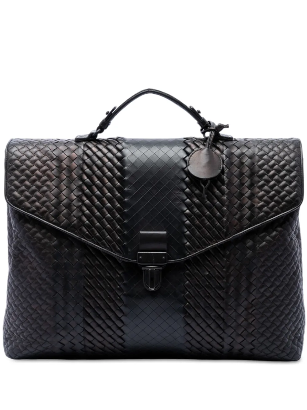 Bottega Veneta Pre-Owned 2012-2026 Nappa Intreccio Imperatore business bag - Marrone