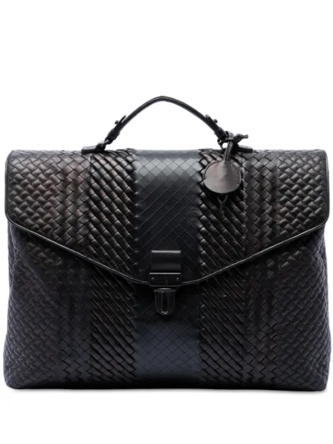 Bottega Veneta Pre-Owned 2012-2026 Nappa Intreccio Imperatore business bag