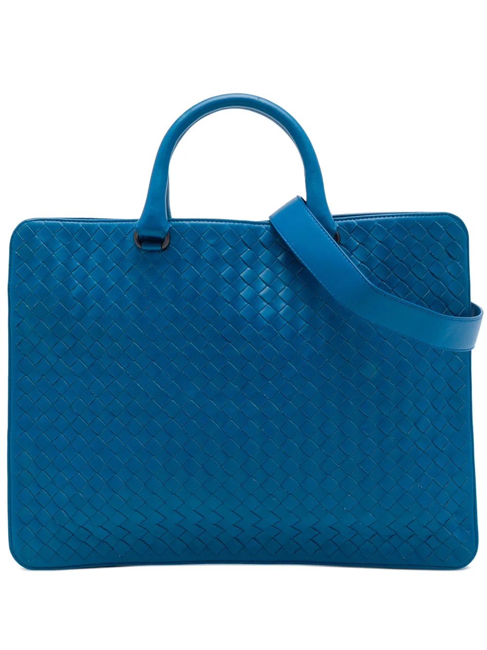 Bottega Veneta Pre-Owned 2012-2026 Nappa Intrecciato Briefcase business bag - Blu