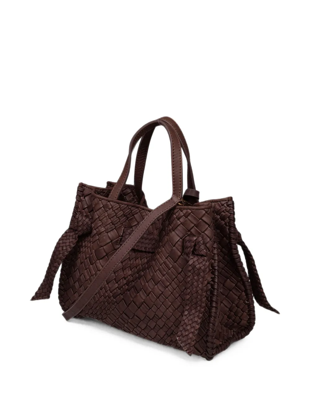 VISONA` Vittoria leren shopper Bruin