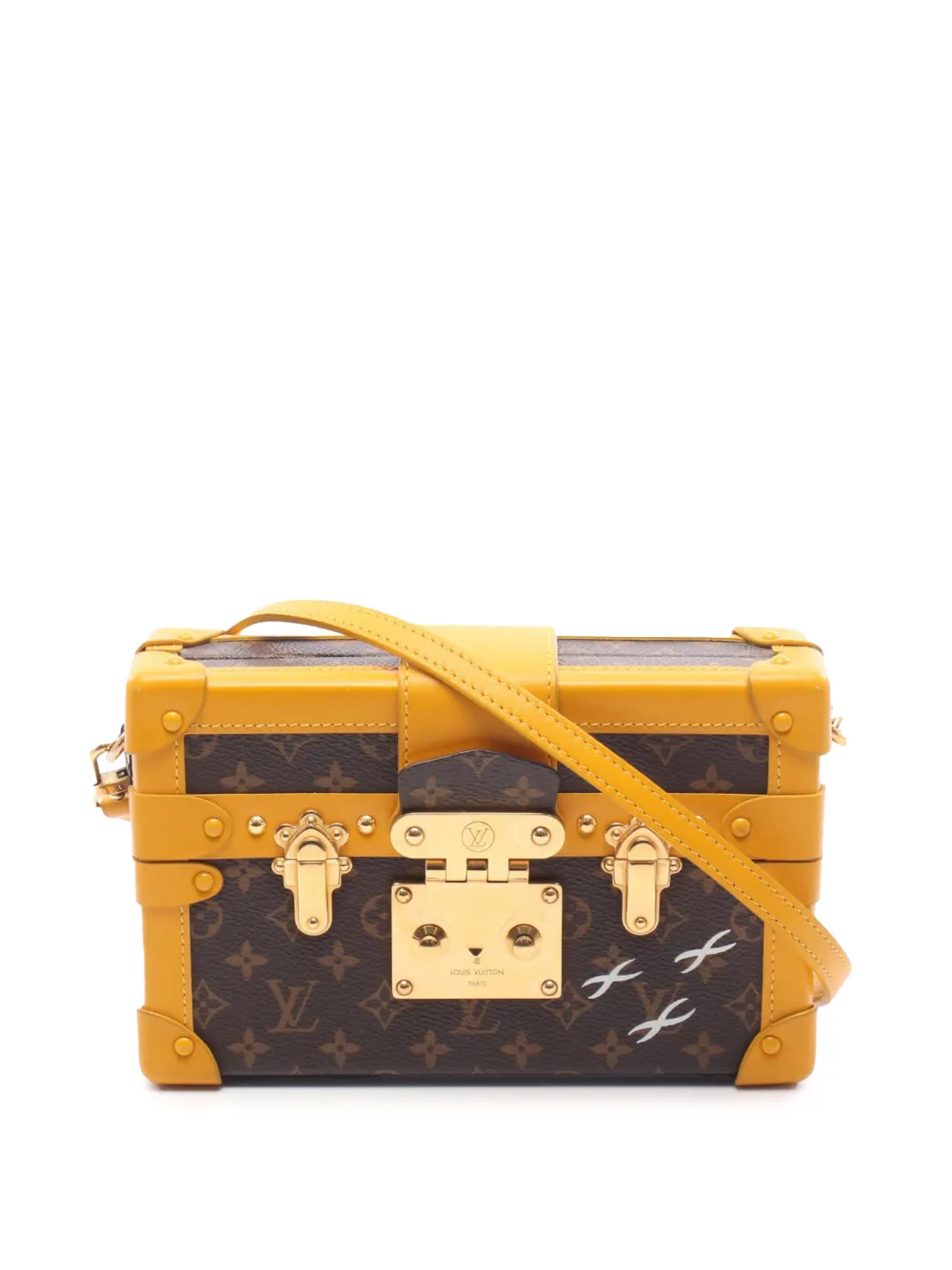 Louis Vuitton Pre-Owned 2015 Monogram Petite Malle crossbody bag - Marrone