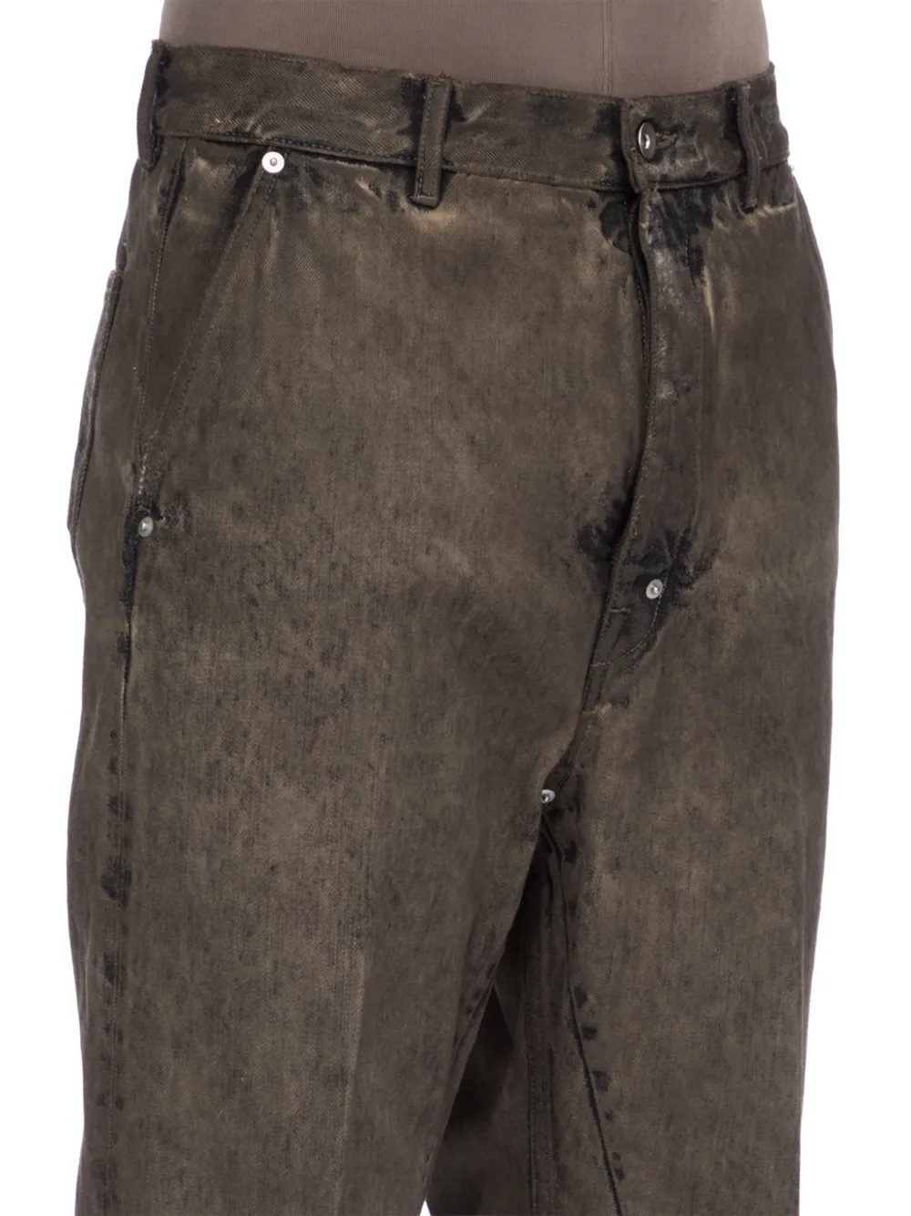 Rick Owens DRKSHDW Detroit straight broek Grijs