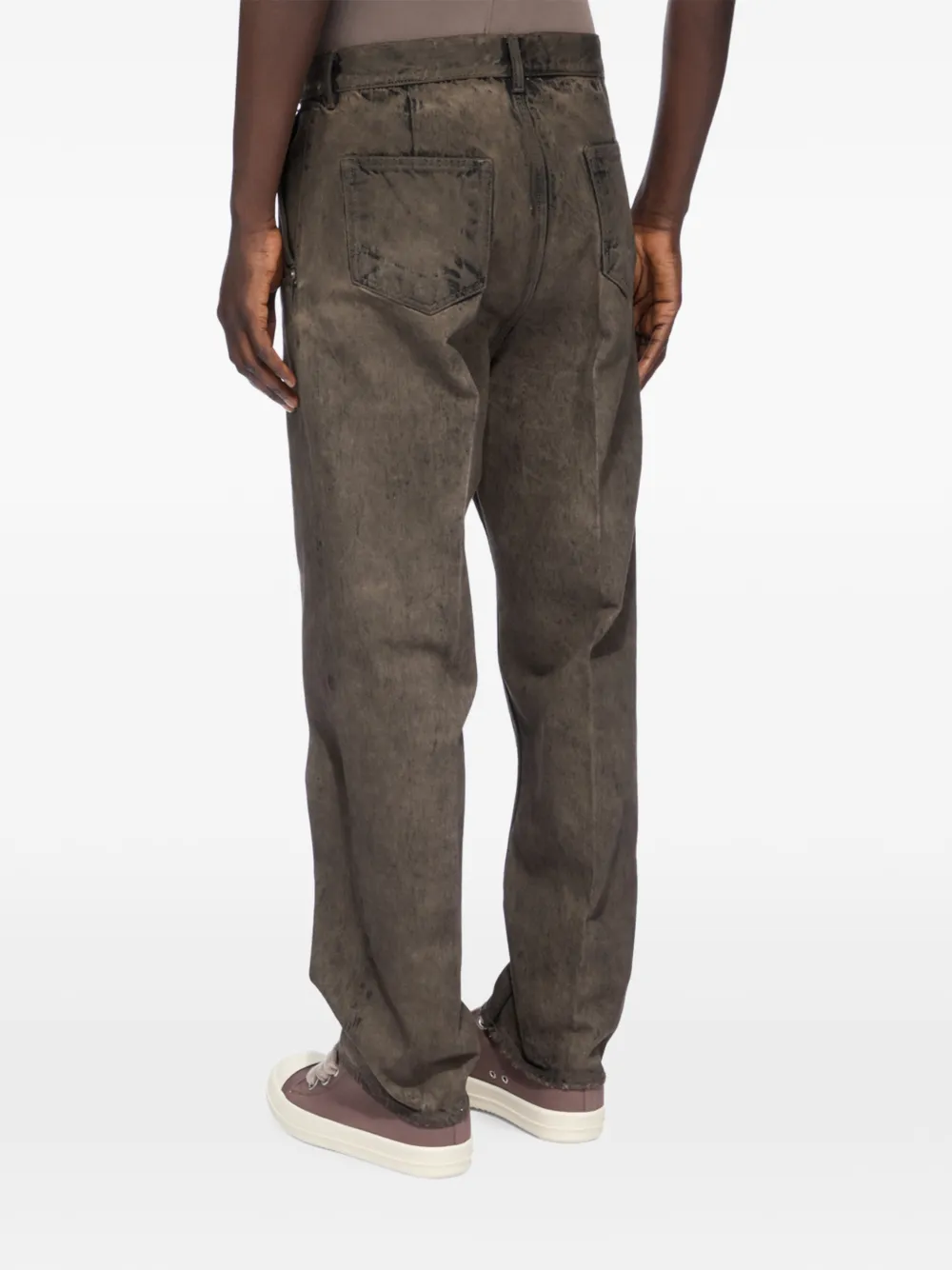 Rick Owens DRKSHDW Detroit straight broek Grijs
