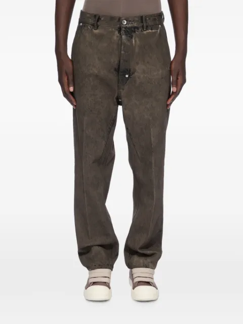 Rick Owens DRKSHDW Detroit washed-effect straight-leg trousers