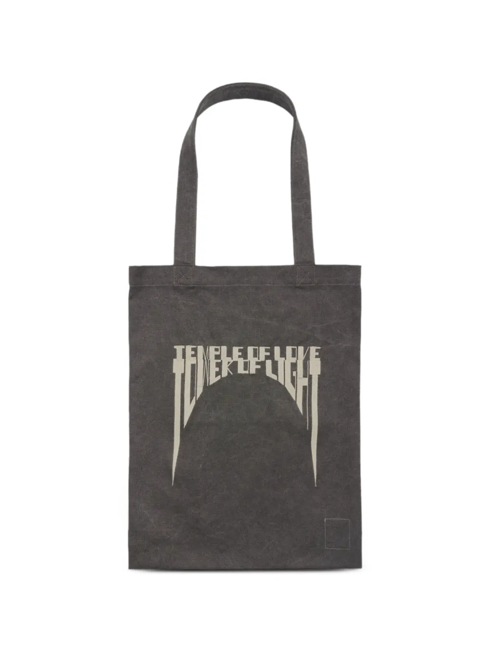 Rick Owens DRKSHDW Borsa tote con stampa grafica - Grigio