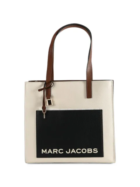 Marc Jacobs logo-print leather tote bag