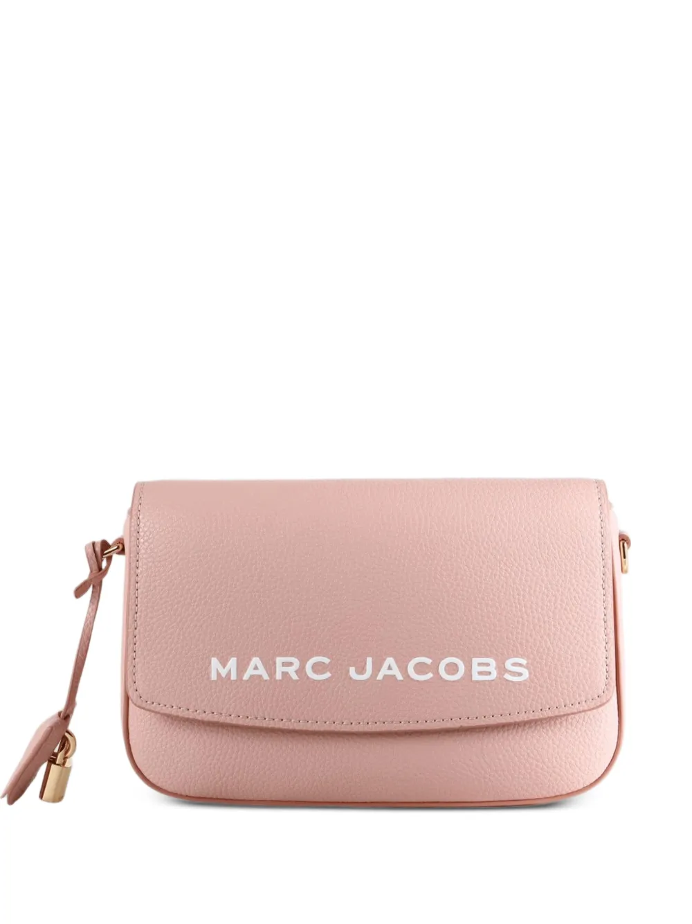 Marc Jacobs logo-print leather clutch bag - Rosa