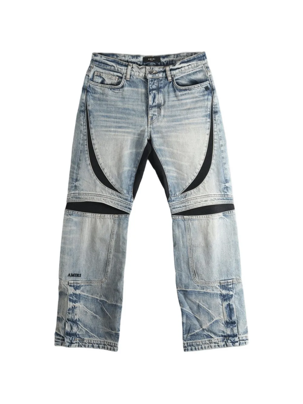 AMIRI panelled distressed jeans - Blu