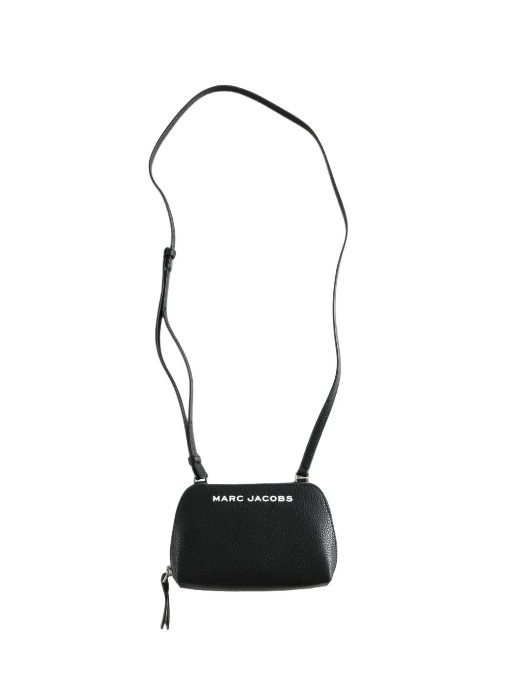 Marc Jacobs logo-print leather cross body bag - Nero