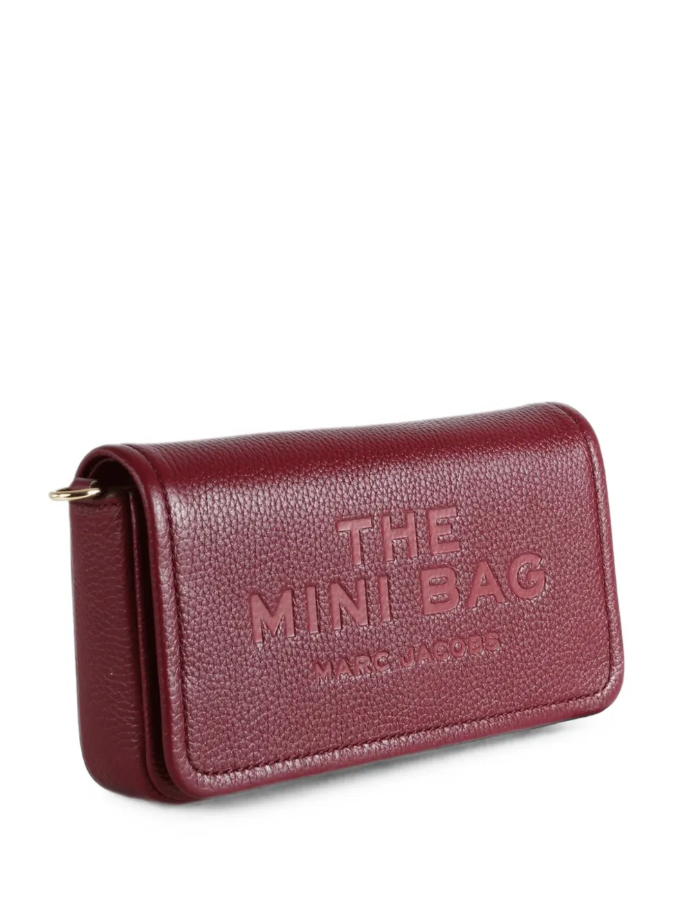 Marc Jacobs The Mini Bag pebbled leather shoulder bag - Rosso