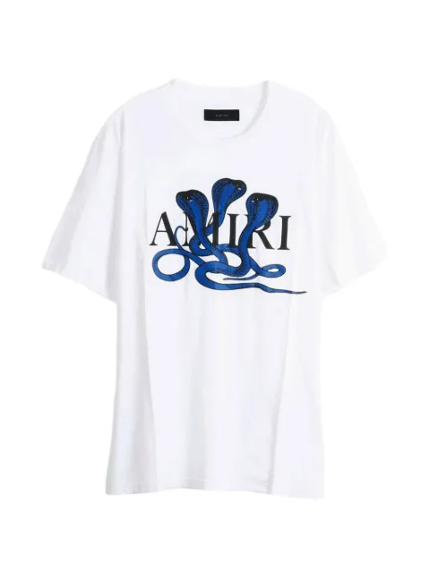 AMIRI cobra-print logo-print T-shirt