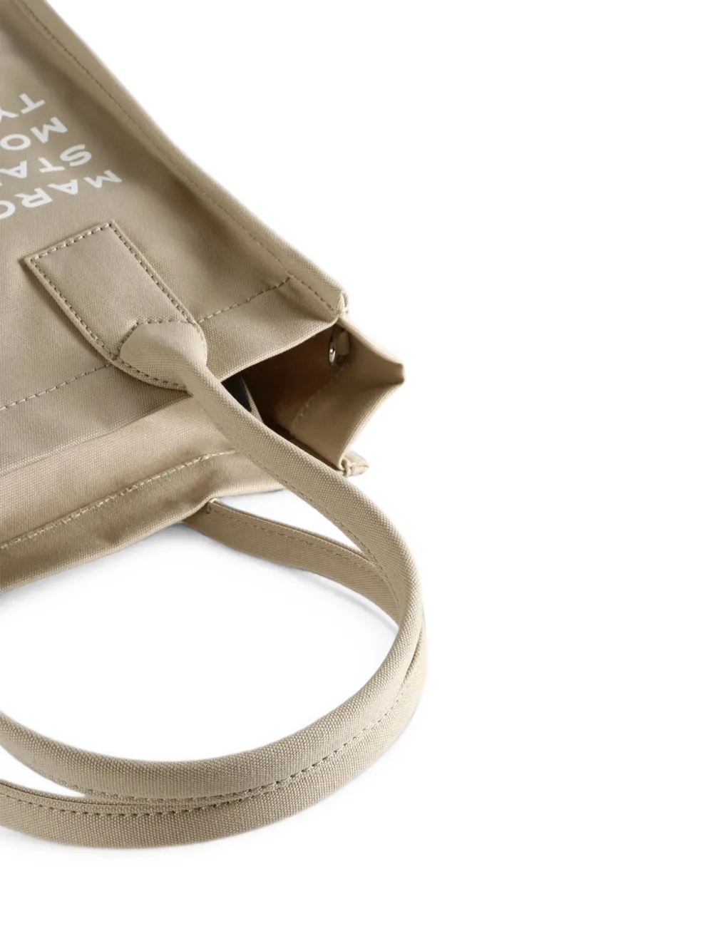 Marc Jacobs logo-print cotton tote bag Beige