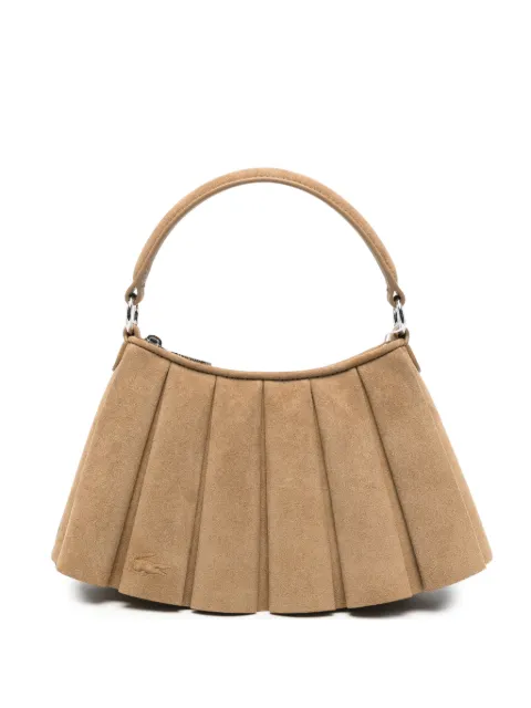Lacoste bolso shopper Lenglen pequeño de ante con pliegues
