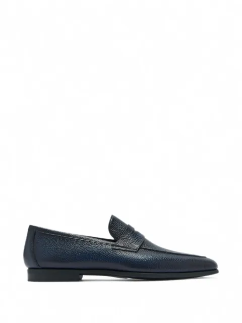 Magnanni Aston grainy leather loafers