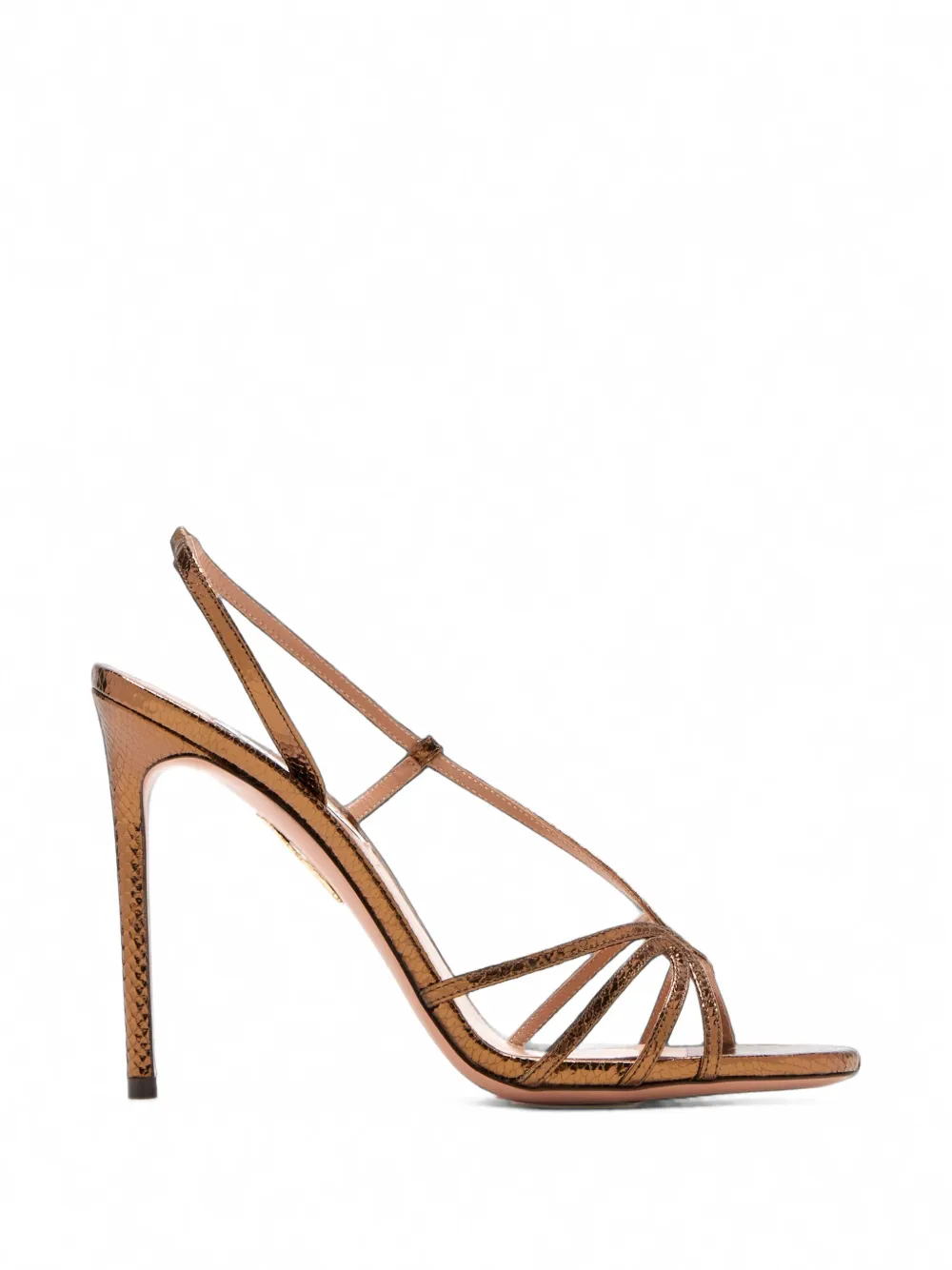 Aquazzura snakeskin-effect strappy sandals Bruin