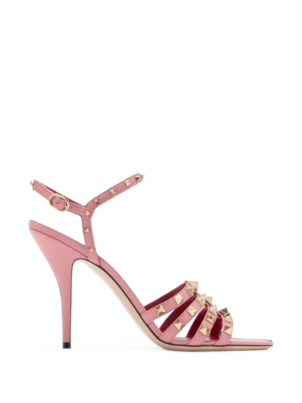 Valentino Garavani Rockstud Cage Sandals In Pink