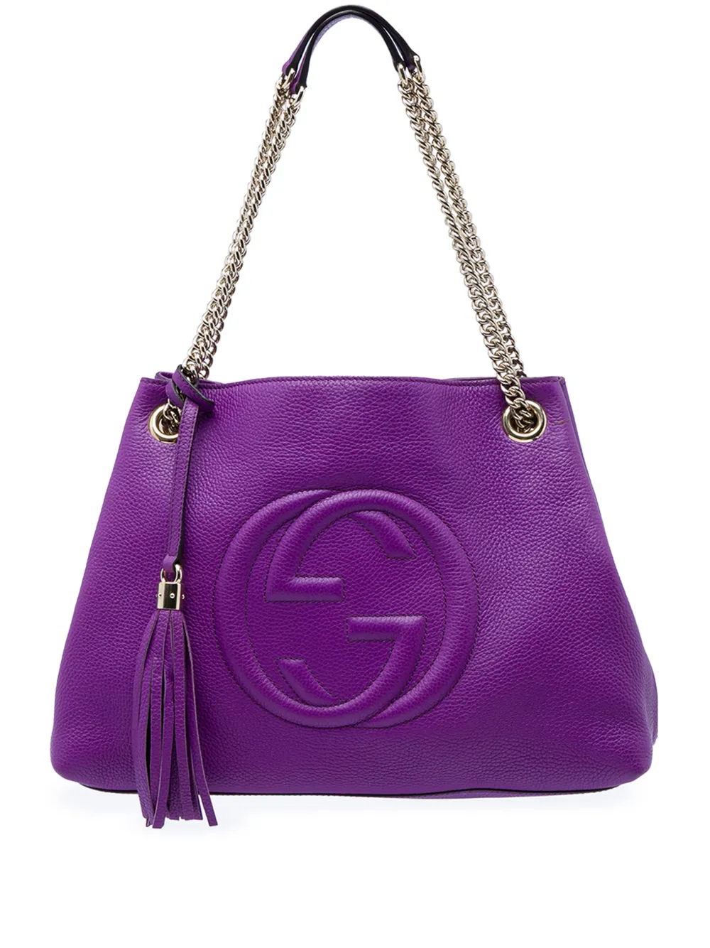 Gucci Pre-Owned 2016-2026 Medium Calfskin Soho Chain tote bag - Viola