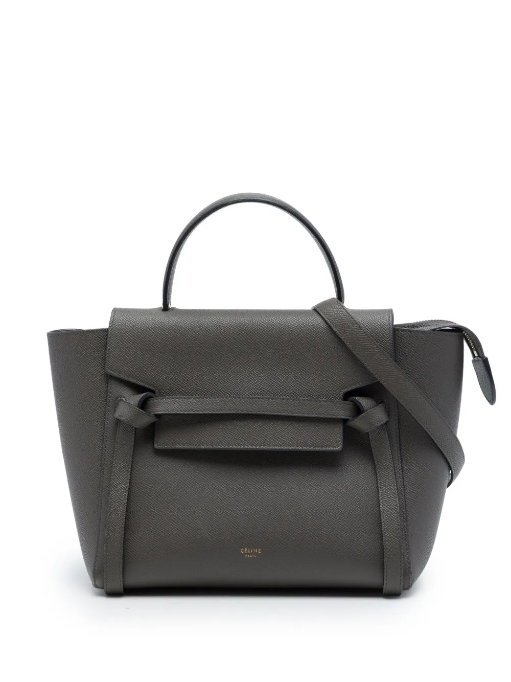 Celine Pre-Owned 2017 Micro Grained Calfskin Belt Bag satchel - Grigio