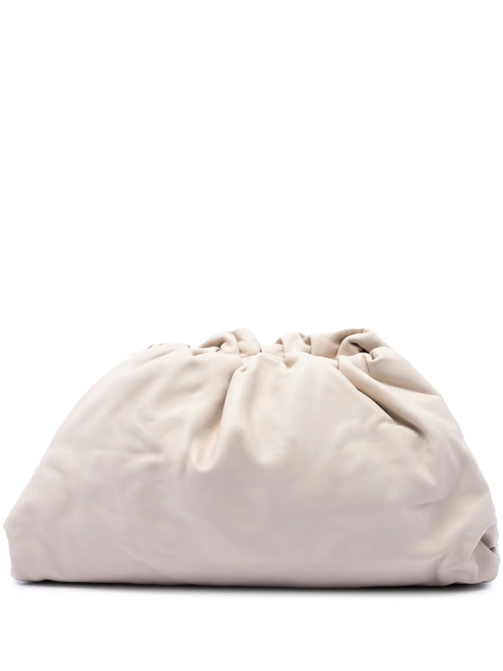 Bottega Veneta Pre-Owned 2012-2026 Lambskin The Pouch clutch bag - Weiß