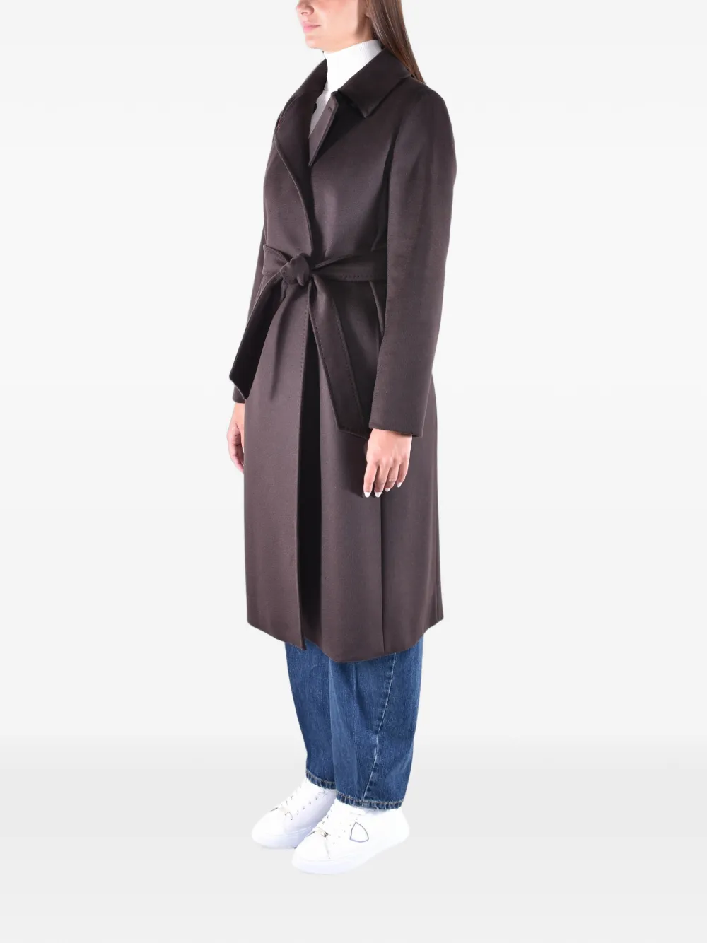 Max Mara Jas met ceintuur Bruin