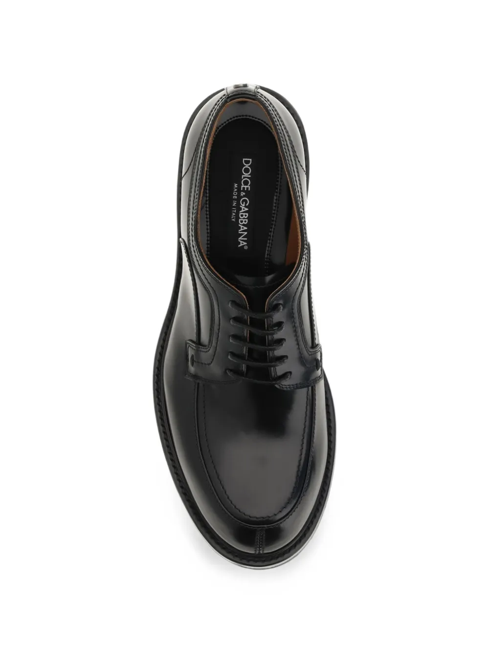 Dolce & Gabbana calfskin Derby shoes Zwart