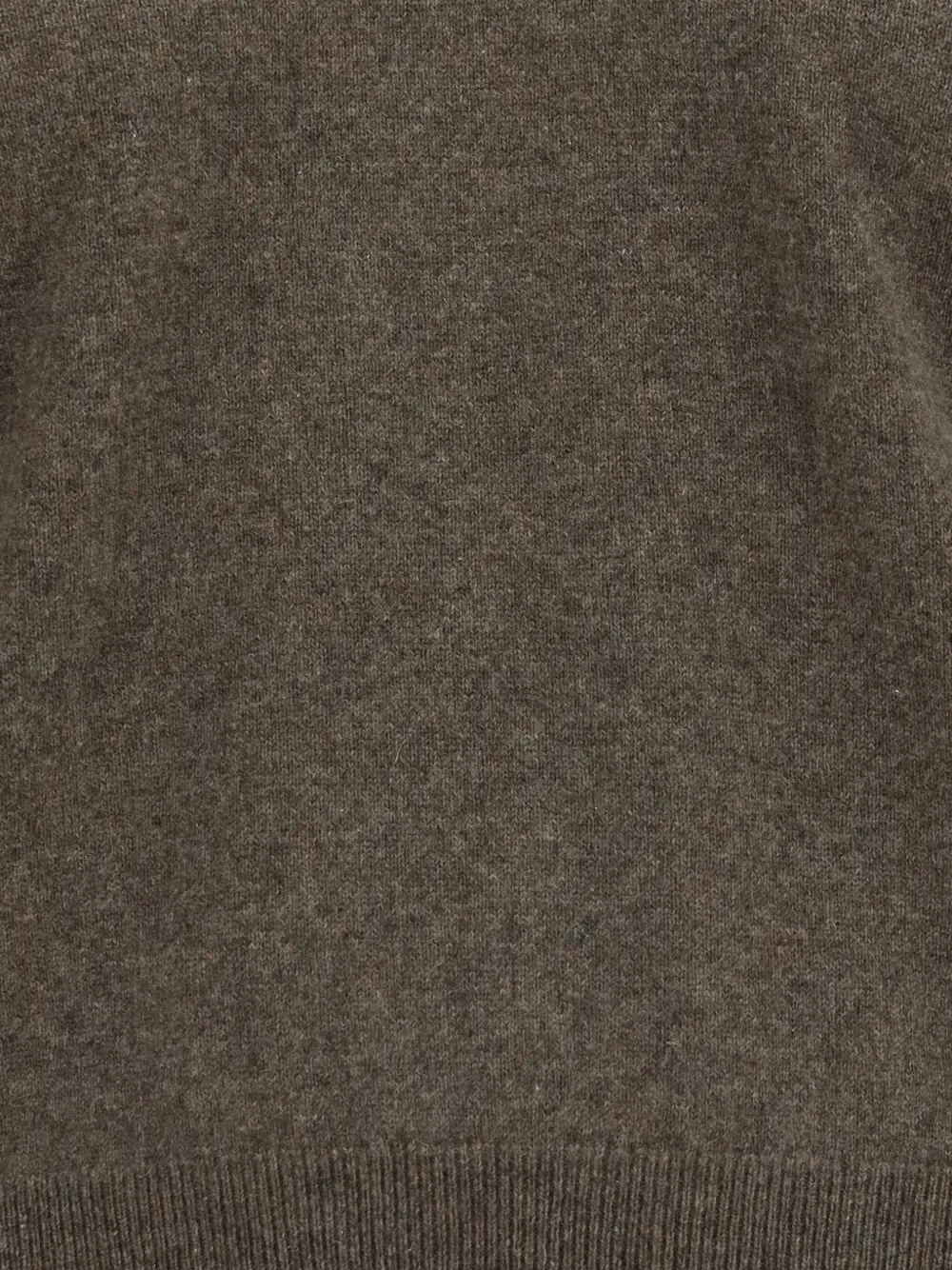 Loro Piana Classic Ribbed-knit V-neck Sweater in Brown, view 3