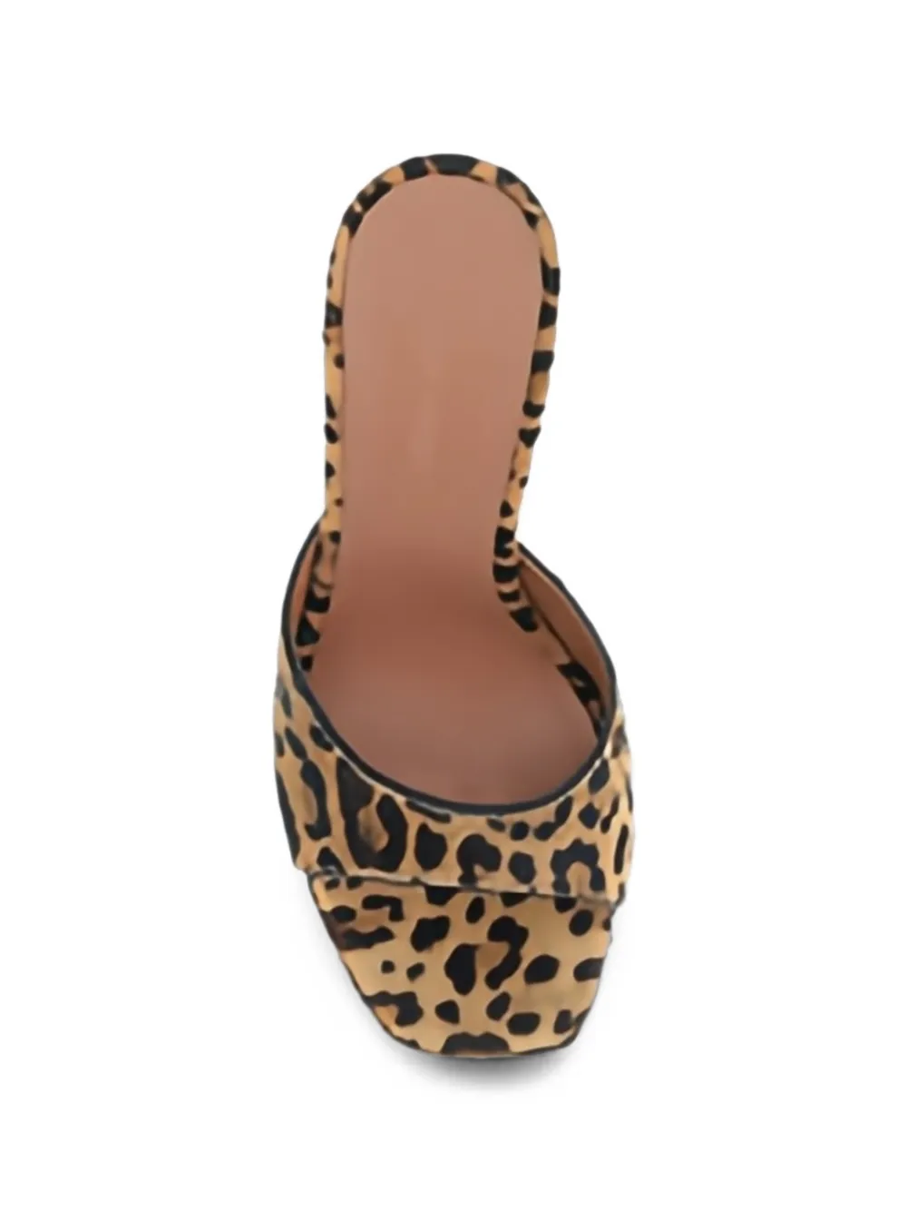 Amina Muaddi Dalida leopard-print platform sandals Bruin
